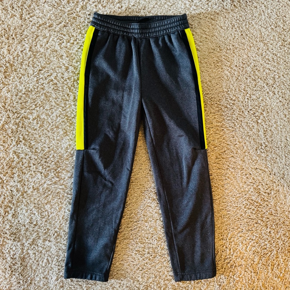 Kids Black and Yellow Track Pants